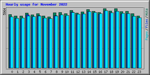 Hourly usage for November 2022
