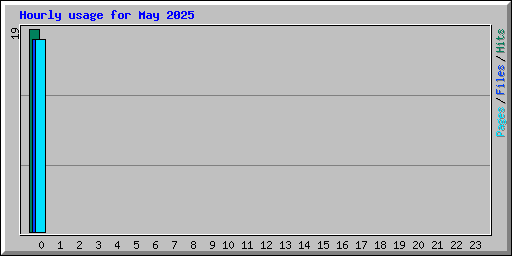 Hourly usage for May 2025