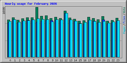 Hourly usage for February 2026
